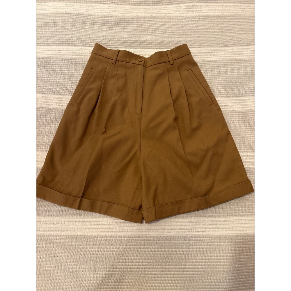 Vintage Tan Wool Winter Shorts
